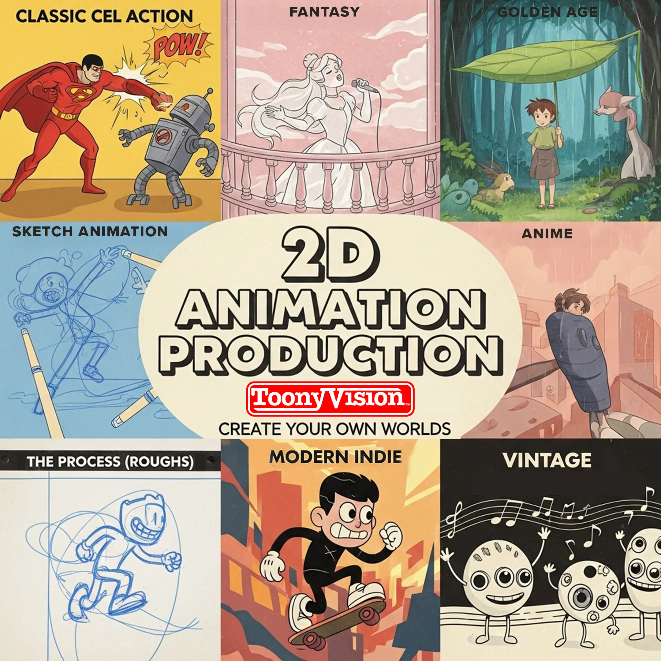 2D Animation Services by ToonyVision | Cartoon Ads & Explainers