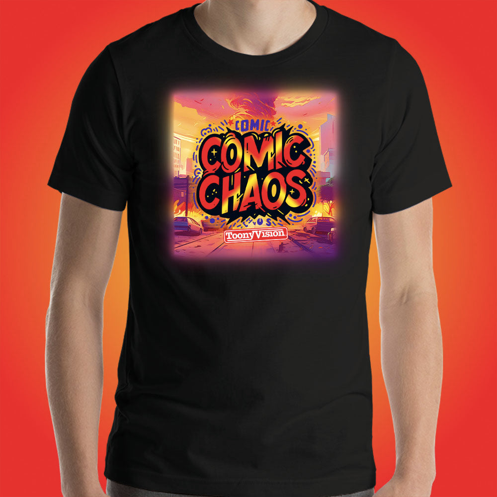 Comic Chaos Official Show Shirt Original Cartoon Animation Series by ToonyVision Men's Tee Shirts - ToonyVision