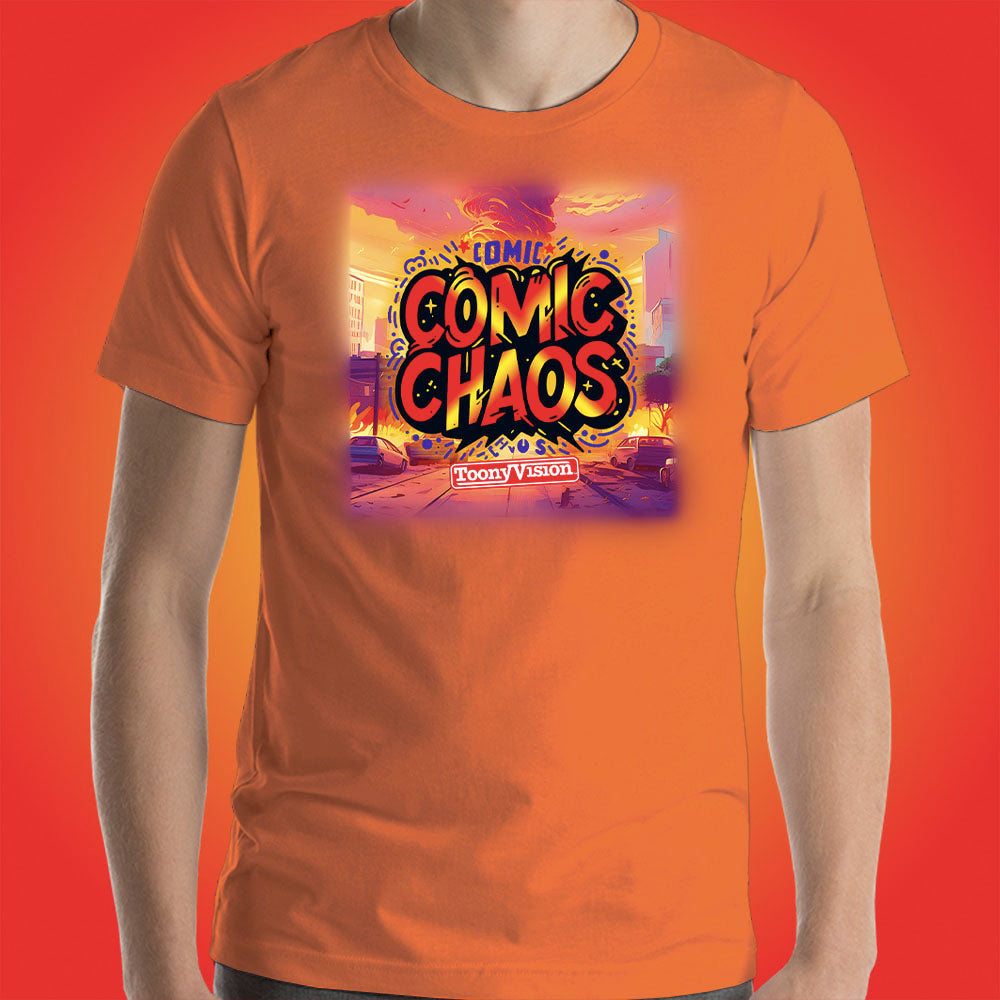 Comic Chaos Official Show Shirt Original Cartoon Animation Series by ToonyVision Men's Tee Shirts - ToonyVision