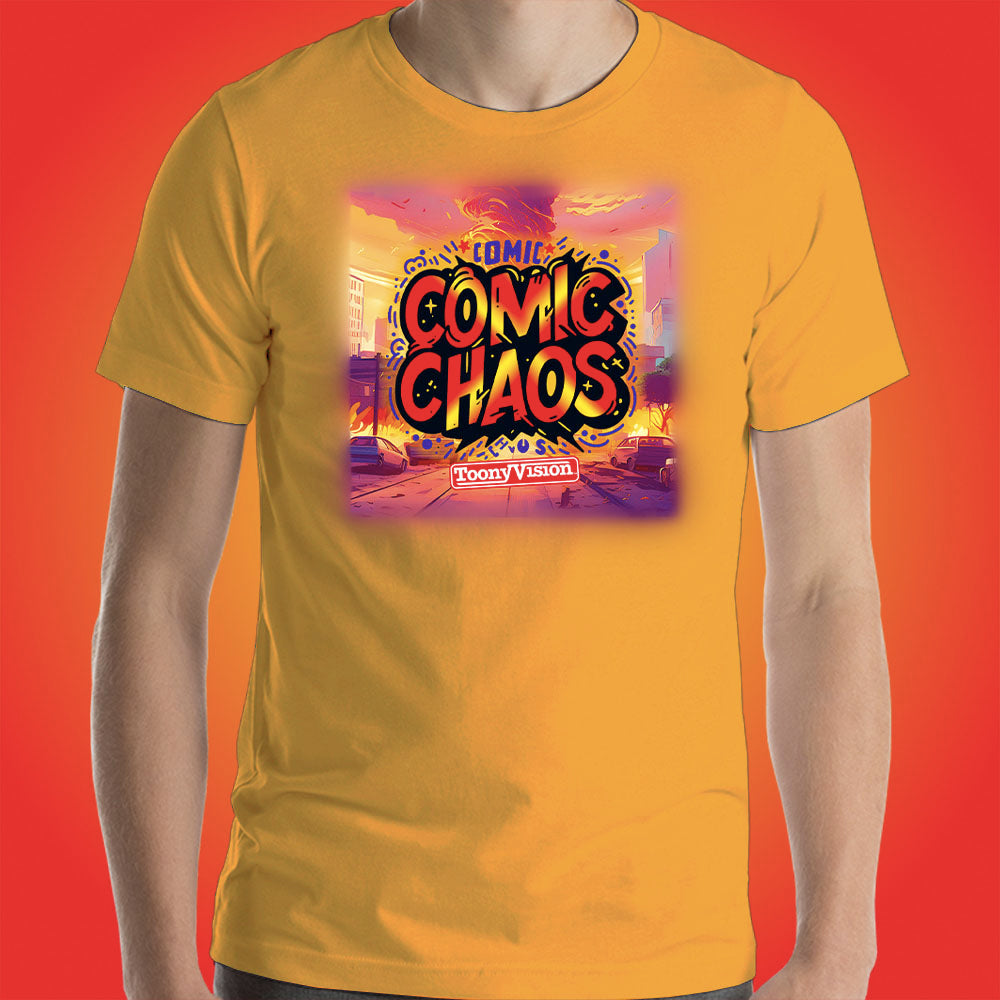 Comic Chaos Official Show Shirt Original Cartoon Animation Series by ToonyVision Men's Tee Shirts - ToonyVision