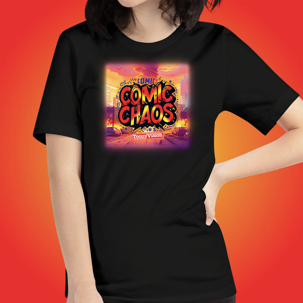 Comic Chaos Official Show Shirt Original Cartoon Animation Series by ToonyVision Women's Tee Shirts - ToonyVision