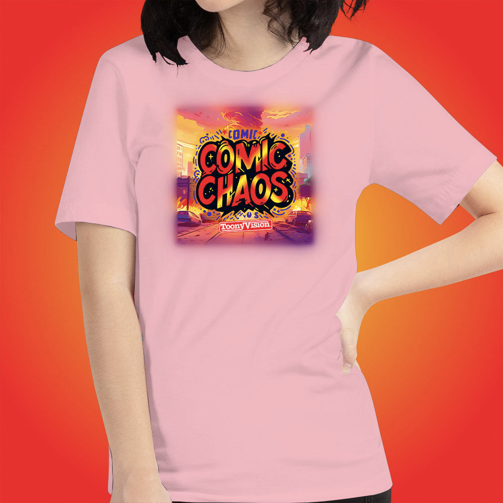 Comic Chaos Official Show Shirt Original Cartoon Animation Series by ToonyVision Women's Tee Shirts - ToonyVision