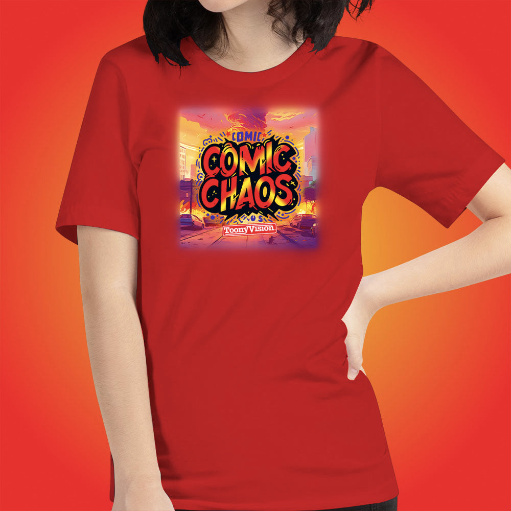 Comic Chaos Official Show Shirt Original Cartoon Animation Series by ToonyVision Women's Tee Shirts - ToonyVision