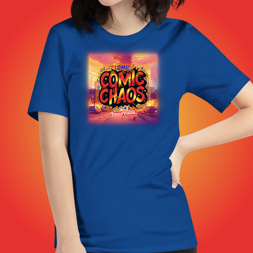 Comic Chaos Official Show Shirt Original Cartoon Animation Series by ToonyVision Women's Tee Shirts - ToonyVision