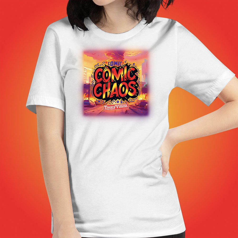 Comic Chaos Official Show Shirt Original Cartoon Animation Series by ToonyVision Women's Tee Shirts - ToonyVision