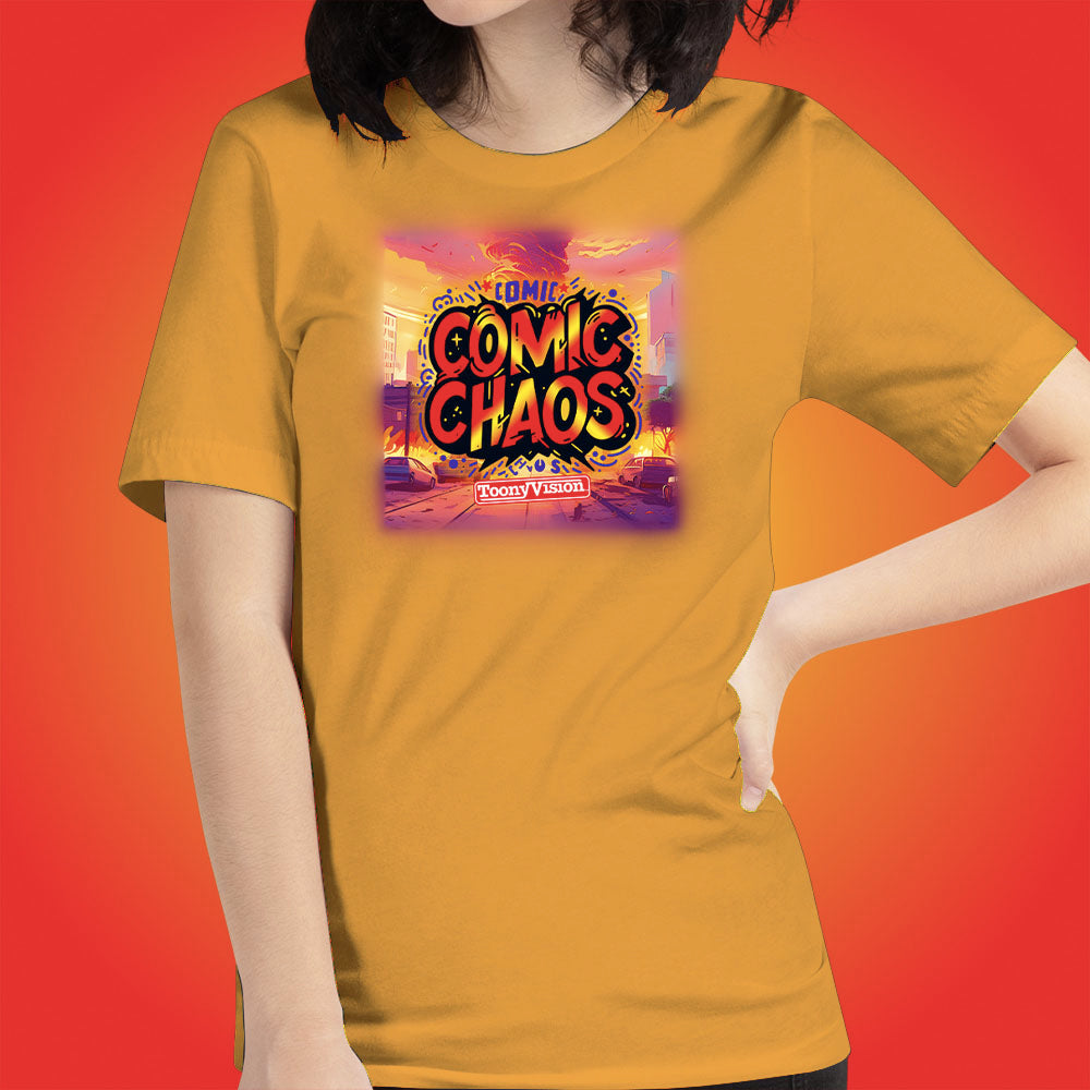 Comic Chaos Official Show Shirt Original Cartoon Animation Series by ToonyVision Women's Tee Shirts - ToonyVision
