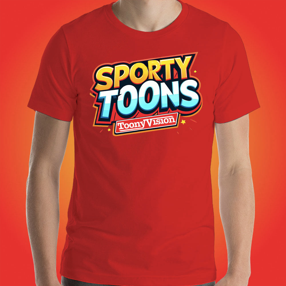 SportyToons Cartoon Sports Official Show Shirt Original Series by ToonyVision Men Tees Shirts - ToonyVision