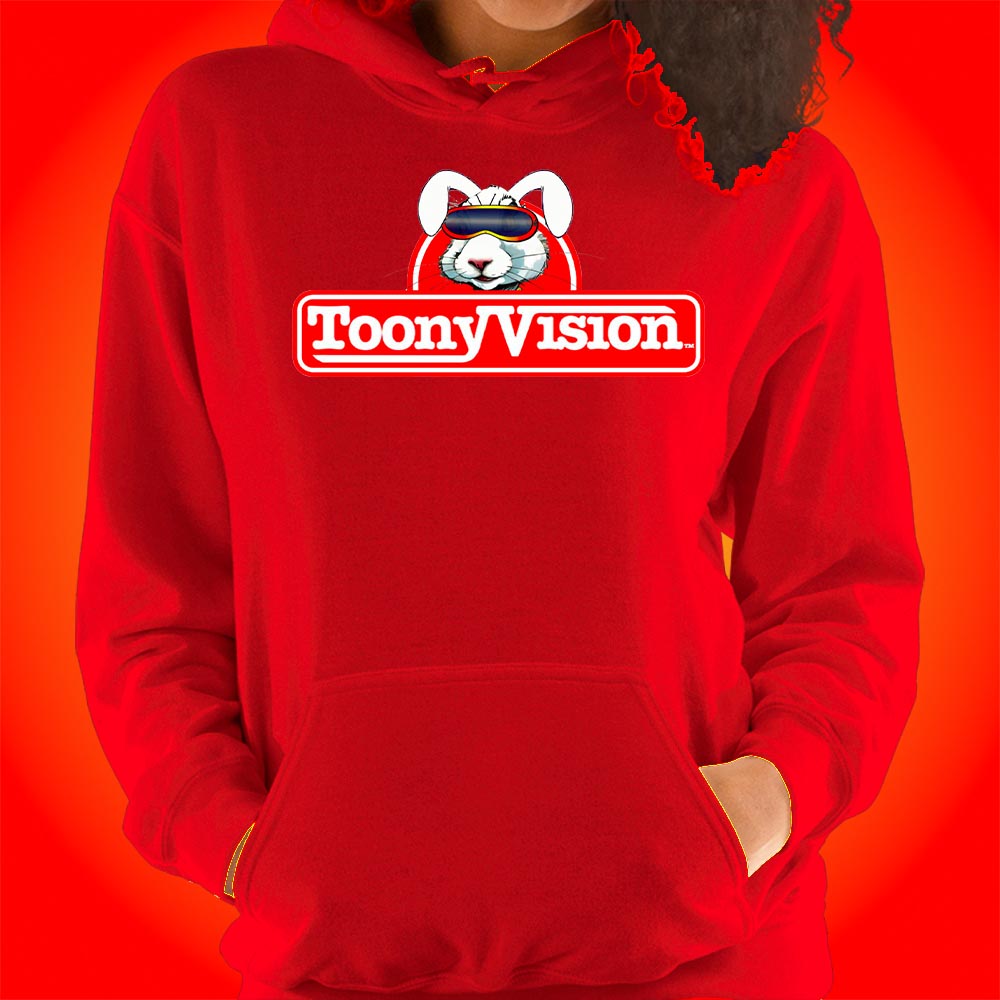 ToonyVision Hoodie Rabbit Logo Womens Cartoon Hoodies - ToonyVision
