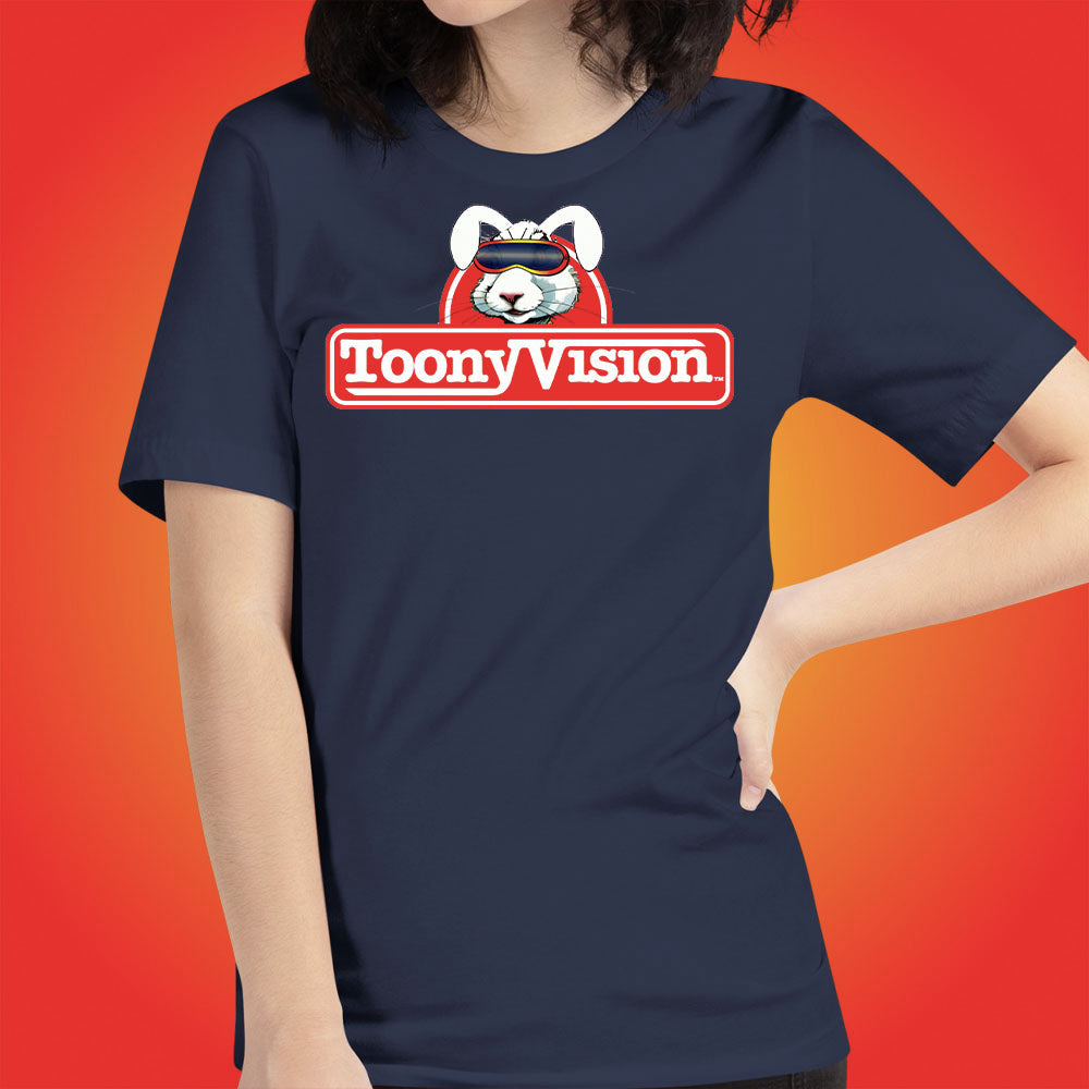 ToonyVision T-Shirt Rabbit Logo Womens Cartoon Tee Shirts - ToonyVision