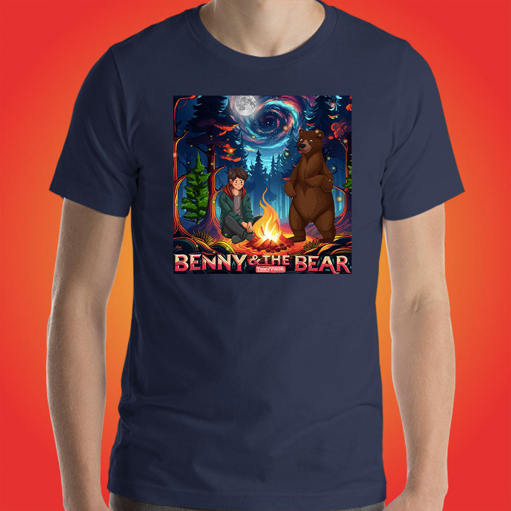 Benny & The Bear Official Show Shirt Original Cartoon Animation Series by ToonyVision Men Tee Shirts - ToonyVision