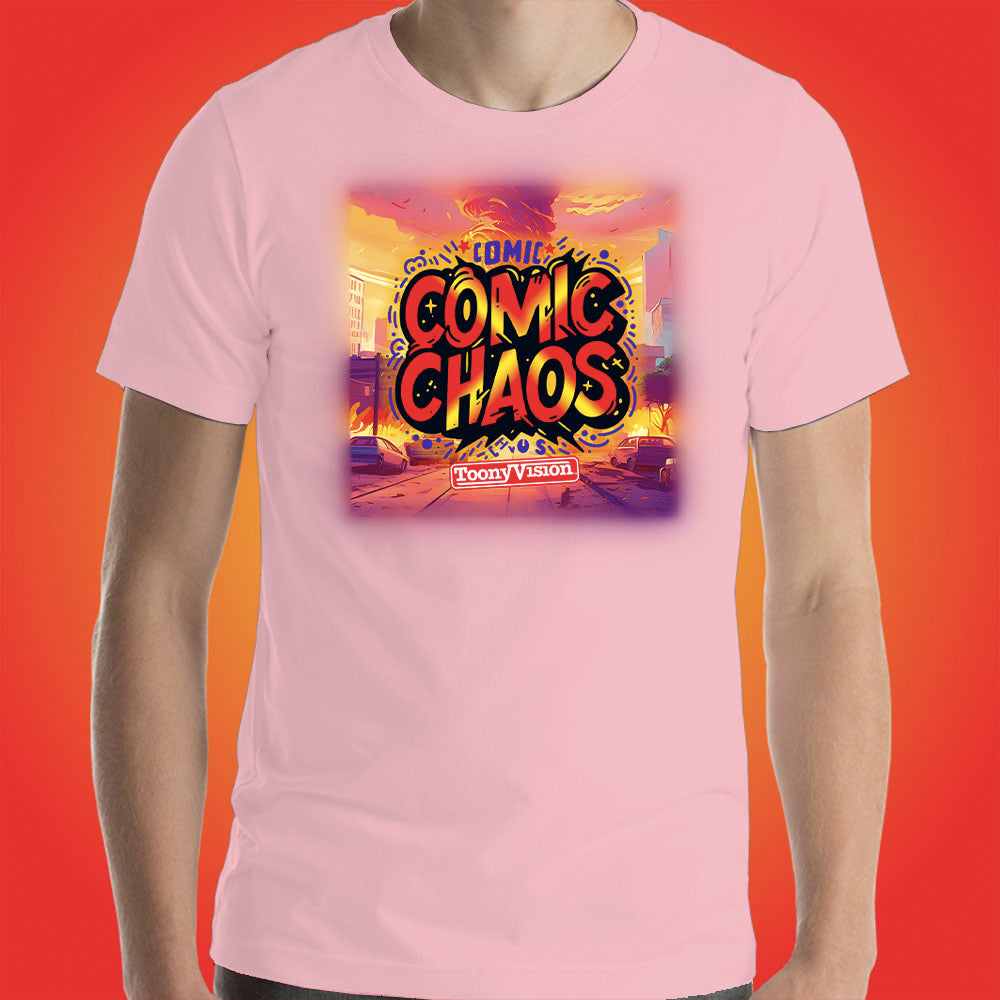 Comic Chaos Official Show Shirt Original Cartoon Animation Series by ToonyVision Men's Tee Shirts - ToonyVision
