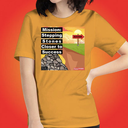 Motivational Animations Stepping Stones Closer to Success Ep. 1 Cartoon Motivational ToonyVision Womens Tee Shirts - ToonyVision