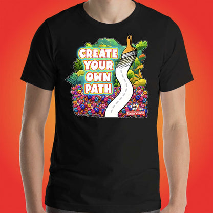Motivational Animations Create Your Own Path Ep. 4 Cartoon Motivational ToonyVision Mens Tee Shirt Short Sleeve Tops
