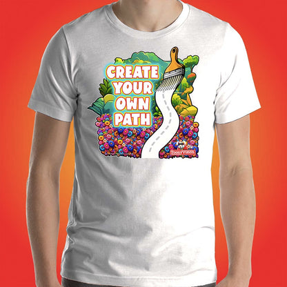 Motivational Animations Create Your Own Path Ep. 4 Cartoon Motivational ToonyVision Mens Tee Shirt Short Sleeve Tops