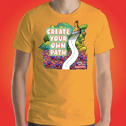 Motivational Animations Create Your Own Path Ep. 4 Cartoon Motivational ToonyVision Mens Tee Shirt Short Sleeve Tops