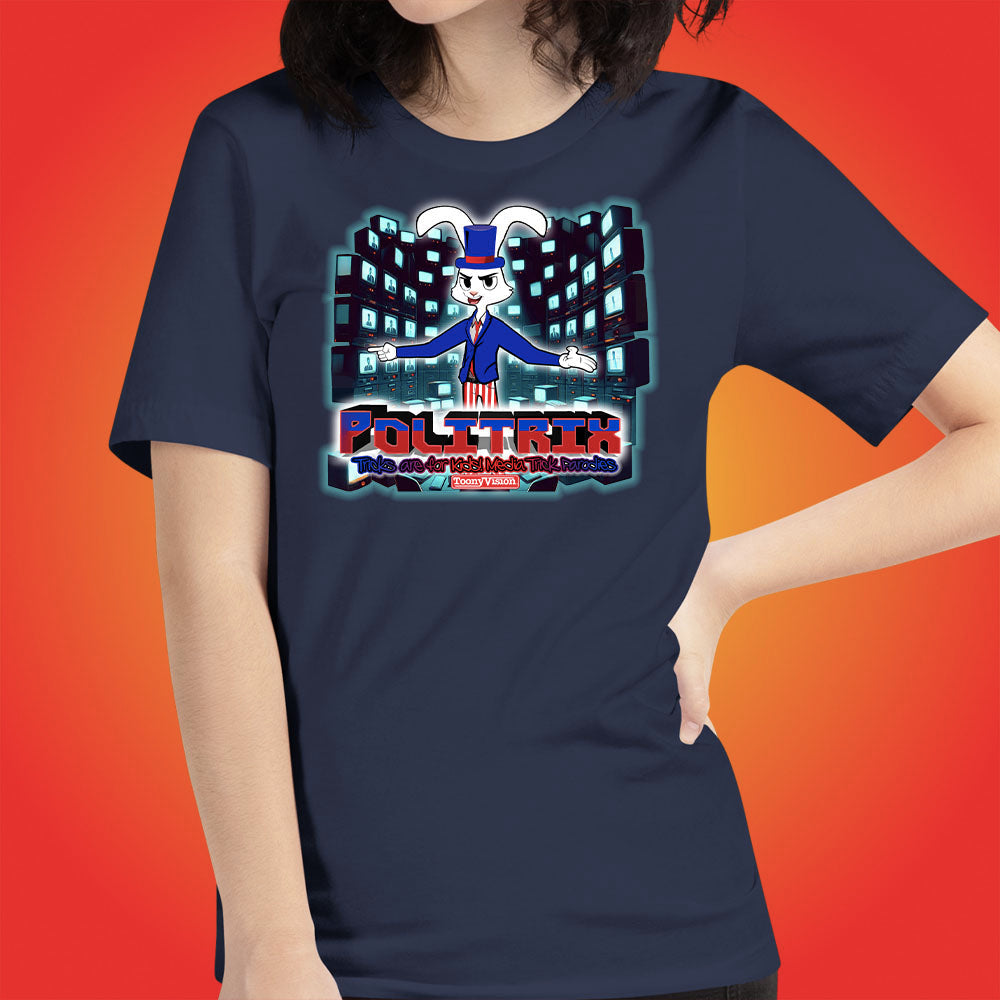 PoliTrix Cartoons by ToonyVision Official Show Logo Women Cartoon T-Shirts - ToonyVision
