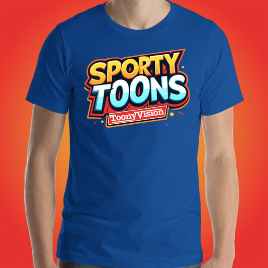SportyToons Cartoon Sports Official Show Shirt Original Series by ToonyVision Men Tees Shirts - ToonyVision
