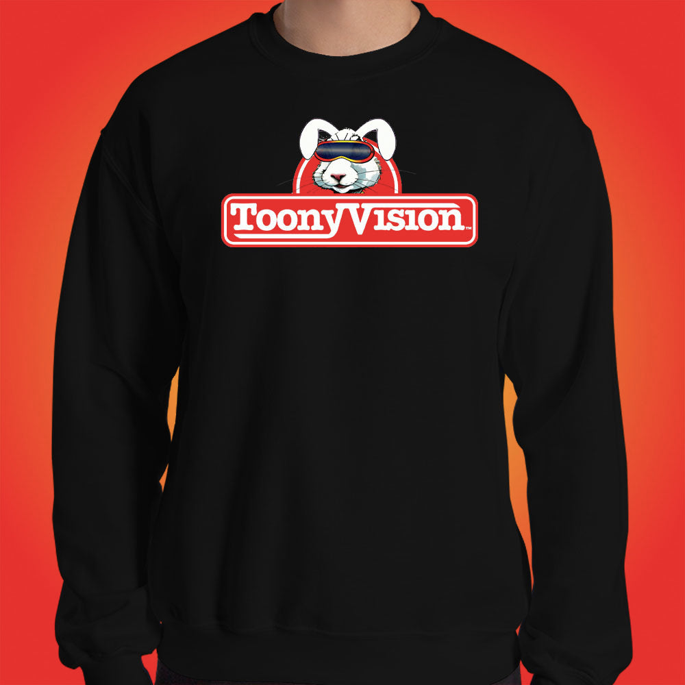 ToonyVision Sweatshirt Rabbit Logo Mens Crewneck Pullovers - ToonyVision