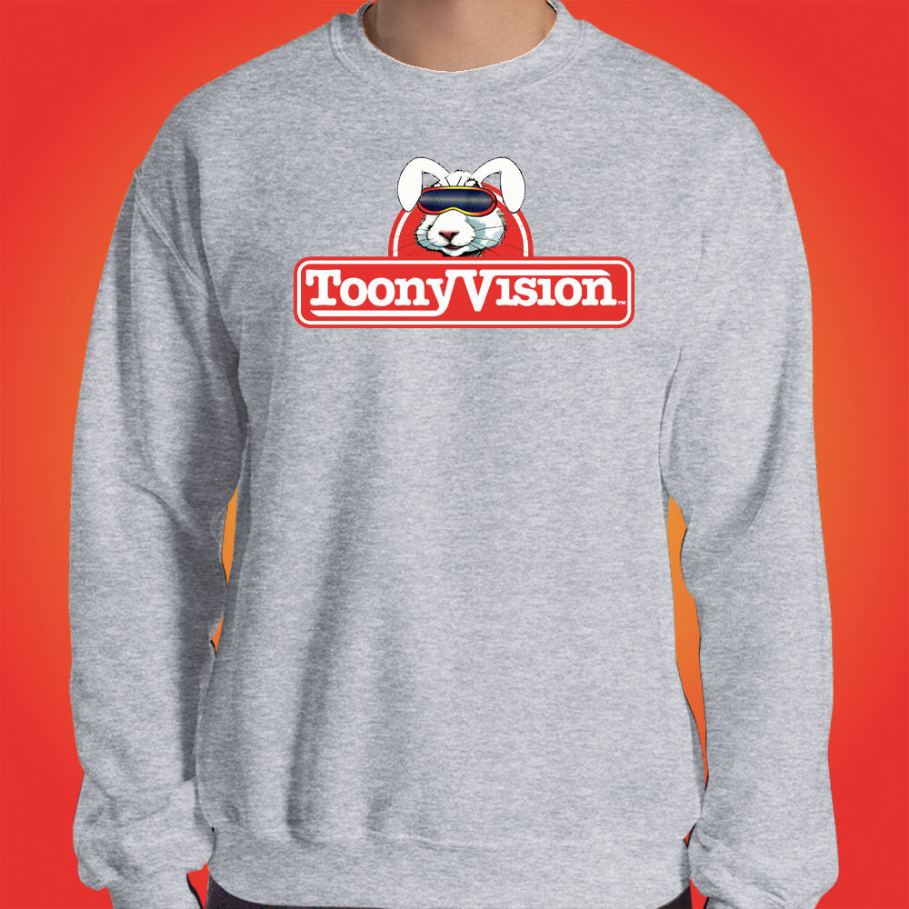 ToonyVision Sweatshirt Rabbit Logo Mens Crewneck Pullovers - ToonyVision