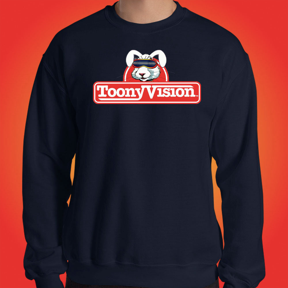 ToonyVision Sweatshirt Rabbit Logo Mens Crewneck Pullovers - ToonyVision