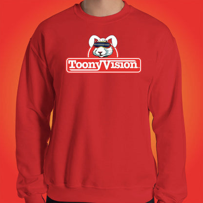 ToonyVision Sweatshirt Rabbit Logo Mens Crewneck Pullovers - ToonyVision