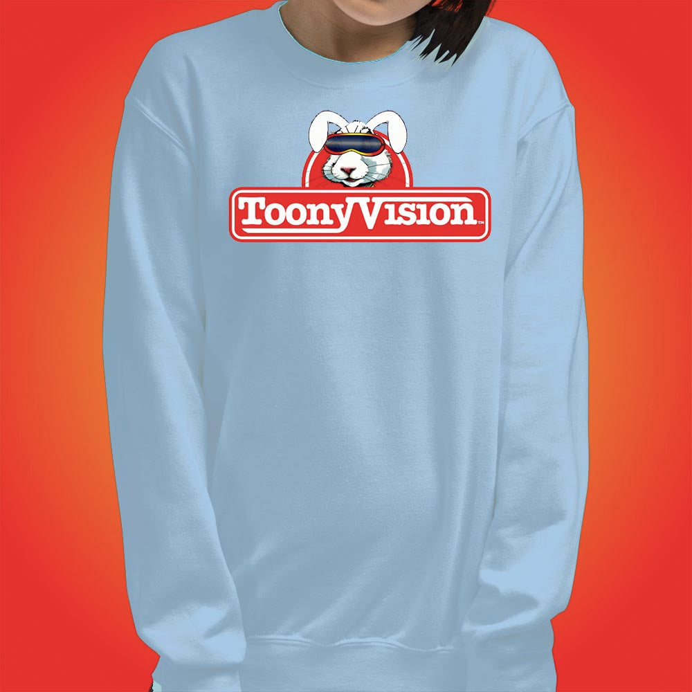 ToonyVision Sweatshirt Rabbit Logo Womens Crewneck Pullovers - ToonyVision
