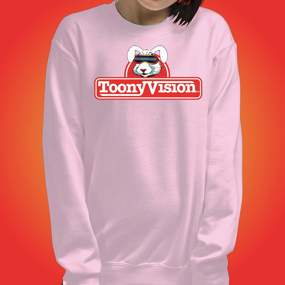 ToonyVision Sweatshirt Rabbit Logo Womens Crewneck Pullovers - ToonyVision