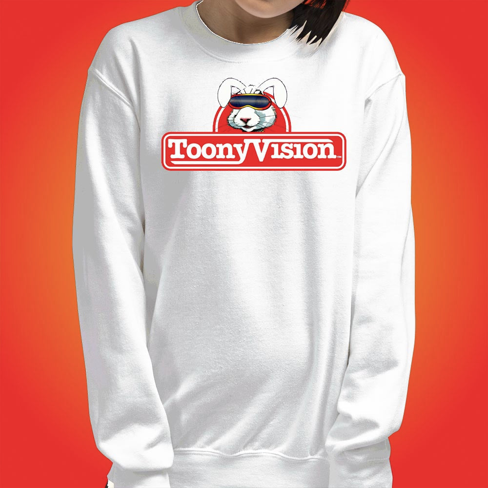 ToonyVision Sweatshirt Rabbit Logo Womens Crewneck Pullovers - ToonyVision
