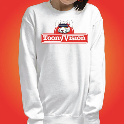 ToonyVision Sweatshirt Rabbit Logo Womens Crewneck Pullovers - ToonyVision