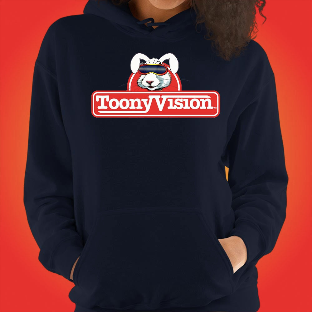 ToonyVision Hoodie Rabbit Logo Womens Cartoon Hoodies - ToonyVision