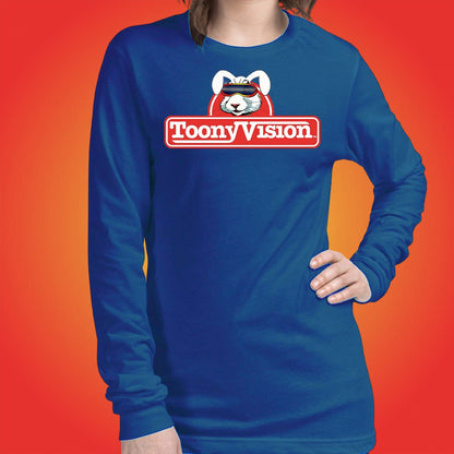 ToonyVision Shirt Rabbit Logo Womens Cartoon Long Sleeve Tee - ToonyVision