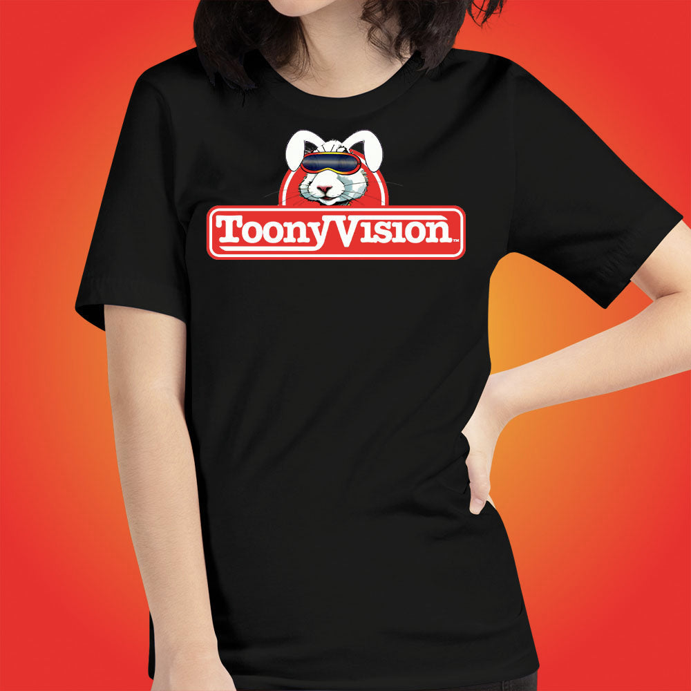 ToonyVision T-Shirt Rabbit Logo Womens Cartoon Tee Shirts - ToonyVision