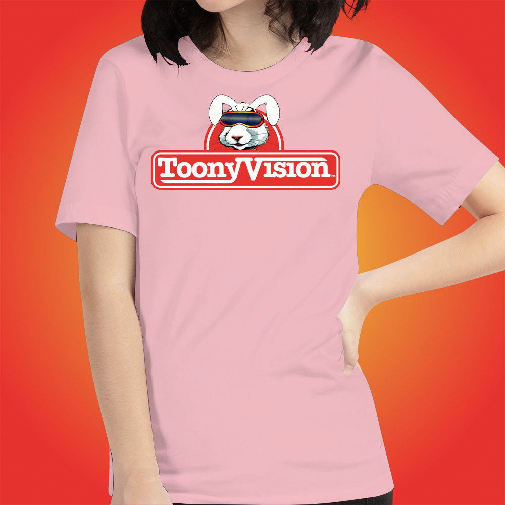 ToonyVision T-Shirt Rabbit Logo Womens Cartoon Tee Shirts - ToonyVision
