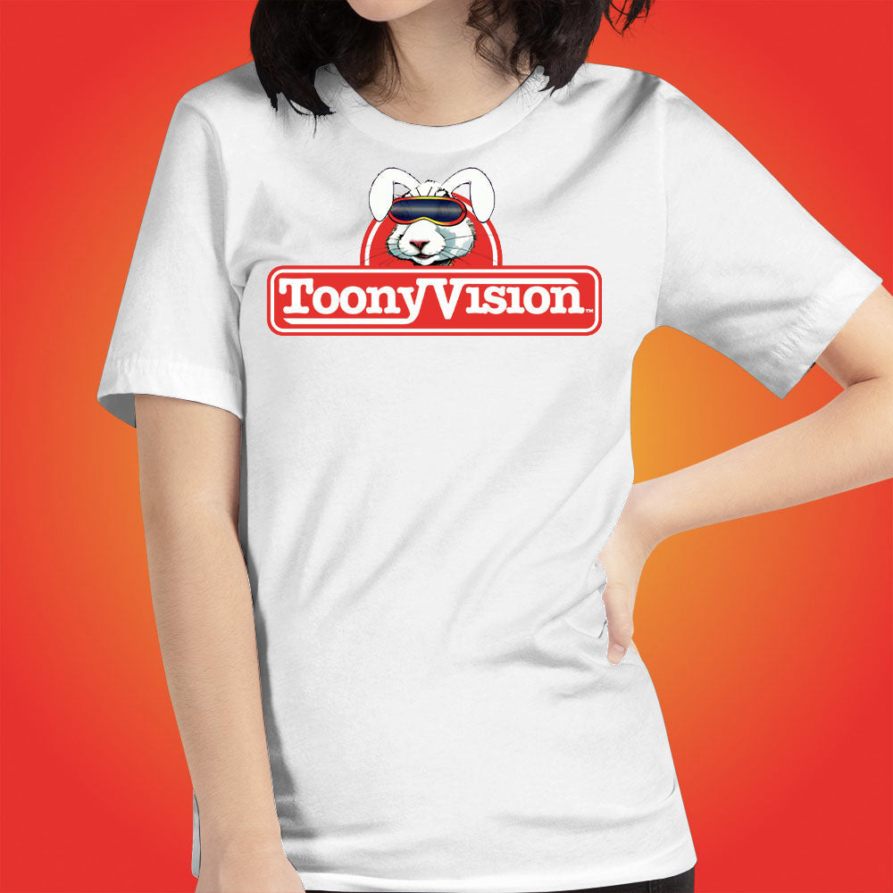 ToonyVision T-Shirt Rabbit Logo Womens Cartoon Tee Shirts - ToonyVision