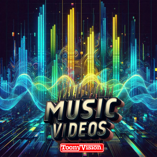 ToonyVision Animation Ad Agency 15 second animated music visualizer beat synced looping video motion album cover art