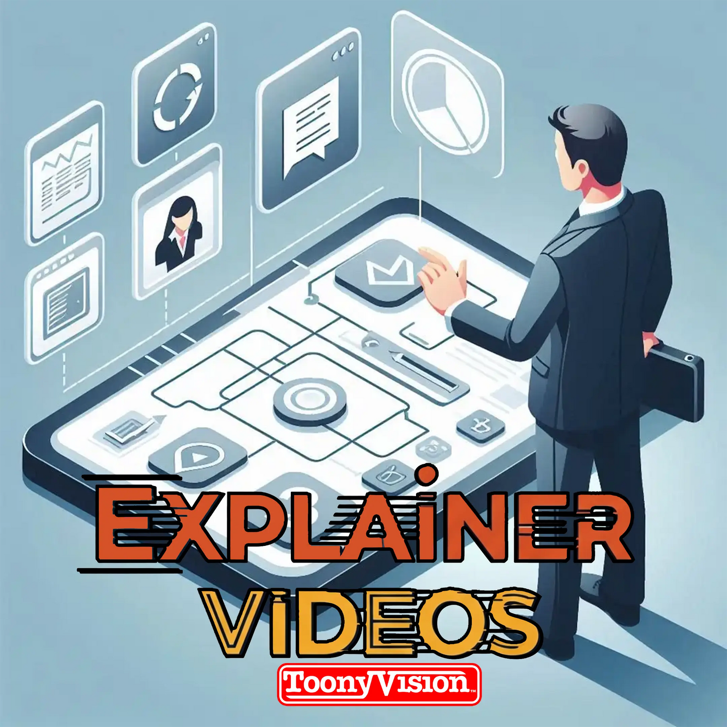 ToonyVision Animation Ad Agency explainer video starter deposit package for animated business explainer production